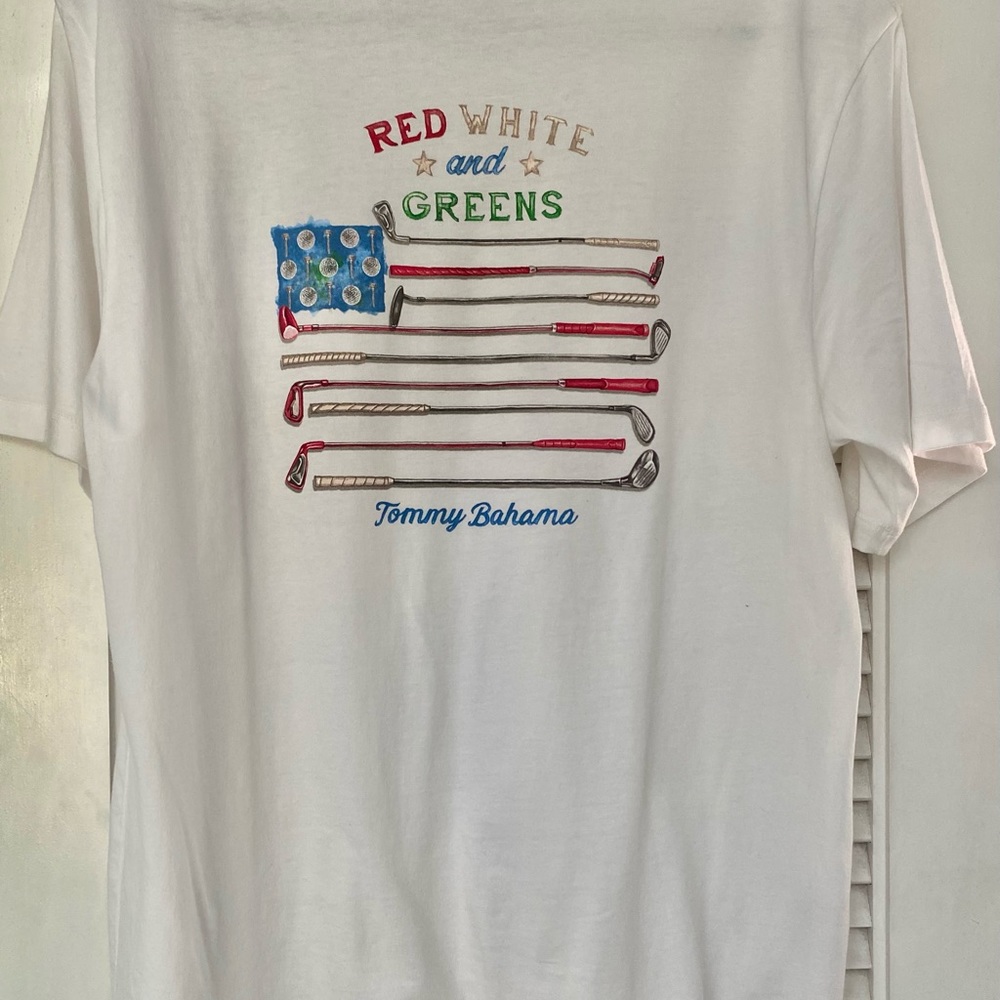 Tommy Bahama Red White & Green T- Shirt